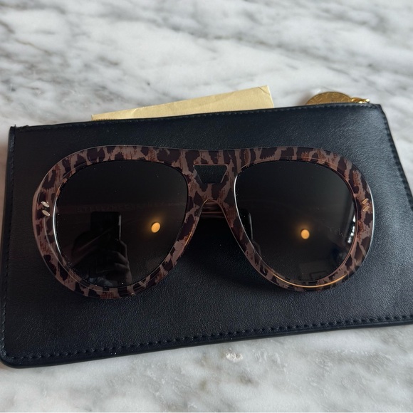 Stella McCartney Leopard Print Sunglasses